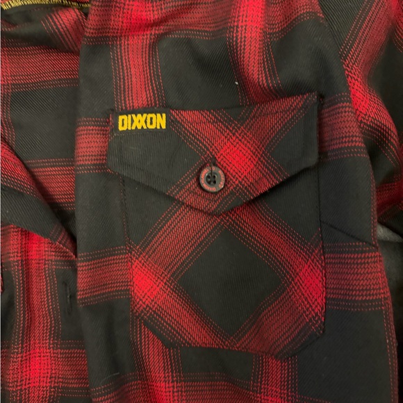 DIXXON Red and Black Plaid Women's Top - Picture 3 of 3
